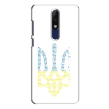 Чехлы для Nokia 5.1 Plus (X5)  Укр. Символика (AlphaPrint) (Герб из букв)