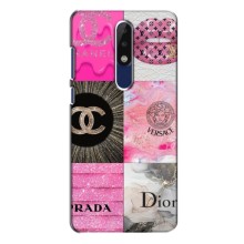 Чехол (Dior, Prada, YSL, Chanel) для Nokia 5.1 Plus (X5) (Модница)
