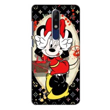 Чехол Disney Mouse Nokia 5.1 Plus (X5) (PREMIUMPrint) (Минни peace)