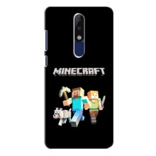 Чехол Майнкрафт на Nokia 5.1 Plus (X5) (AlphaPrint) Minecraft (герои Minecraft)