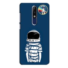 Чехол NASA для Nokia 5.1 Plus (X5) (AlphaPrint) (Мальчик в шлеме)