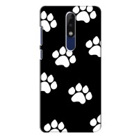 Бампер для Nokia 5.1 Plus (X5) с картинкой "Песики" – Следы собак