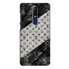 Чехол Стиль Louis Vuitton на Nokia 5.1 Plus (X5) (LV на белом)