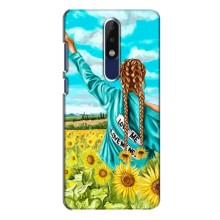 Чехол Стильные девушки на Nokia 5.1 Plus (X5) – Девушка на поле