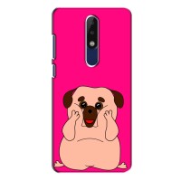Чехол (ТПУ) Милые собачки для Nokia 5.1 Plus (X5) – Веселый Мопсик