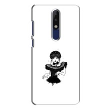 Чехлы Венсдей на Nokia 5.1 Plus (X5) Уэнсдей (AlphaPrint) (танец Уэнздей)