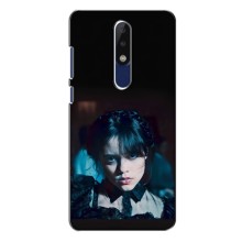 Чехлы Венсдей на Nokia 5.1 Plus (X5) Уэнсдей (AlphaPrint) (взгляд Уэнздей)