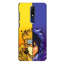 Купить Чехлы на телефон с принтом Anime для Нокиа 5.1 Плюс (Naruto Vs Sasuke)