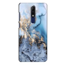 Мраморный чехол на Nokia 5.1 Plus (X5) (VPrint) (Нежный мрамор)