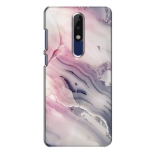 Мраморный чехол на Nokia 5.1 Plus (X5) (VPrint) (Пурпурный Мрамор)