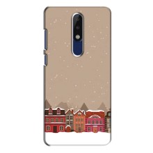 Новогодние, Праздничные Чехлы для Nokia 5.1 Plus (X5) - 2024 год (Зимний город)