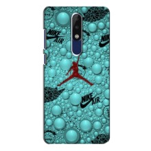 Силиконовый Чехол Nike Air Jordan на Нокиа 5.1 Плюс (Джордан Найк)