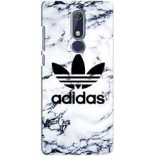 Чехлы Адидас для Nokia 5 2018, 5.1 (AlphaPrint) – Адидас на мраморе