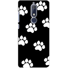 Чехлы с собаками для Nokia 5 2018, 5.1 (VPrint) (Следы собаки)