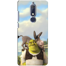 Чехол с мультфильмом Шрек на Nokia 5 2018, 5.1 – Шрек и осел
