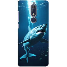Чехол с картинкой «Хищники» для Nokia 5 2018, 5.1 – Акула