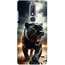 Чехол с картинкой «Хищники» для Nokia 5 2018, 5.1 – Пантера