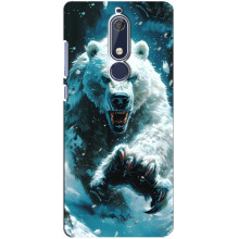 Чехол с картинкой «Хищники» для Nokia 5 2018, 5.1 – Медведь