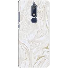 Мраморный чехол на Nokia 5 2018, 5.1 (VPrint) – Белый мрамор