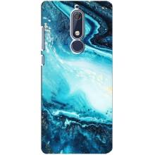 Мраморный чехол на Nokia 5 2018, 5.1 (VPrint) – Голубой мрамор