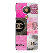 Чехол (Dior, Prada, YSL, Chanel) для Nokia 5.3 (Модница)