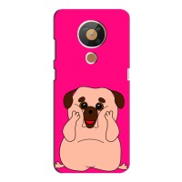 Чехол (ТПУ) Милые собачки для Nokia 5.3 (Веселый Мопсик)