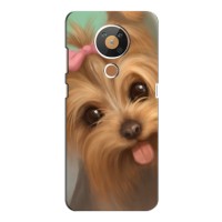 Чехол (ТПУ) Милые собачки для Nokia 5.3 (Йоршенский терьер)