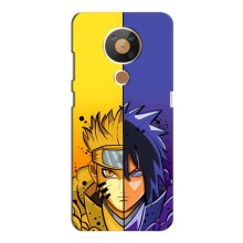 Купить Чехлы на телефон с принтом Anime для Нокиа 5.3 (Naruto Vs Sasuke)