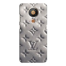 Текстурный Чехол Louis Vuitton для Нокиа 5.3 (Бежевый ЛВ)