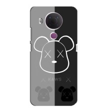 Чехлы для Nokia 5.4 - Bearbrick Louis Vuitton (PREMIUMPrint) (БеарБрик глаза)