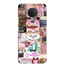 Чехол (Dior, Prada, YSL, Chanel) для Nokia 5.4 – Бренды