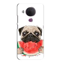 Чехол (ТПУ) Милые собачки для Nokia 5.4 – Смешной Мопс