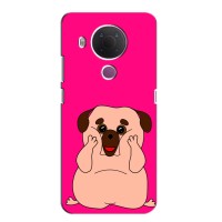 Чехол (ТПУ) Милые собачки для Nokia 5.4 (Веселый Мопсик)
