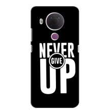 Силиконовый Чехол на Nokia 5.4 с картинкой Nike (Never Give UP)