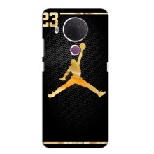 Силиконовый Чехол Nike Air Jordan на Нокиа 5.4 (Джордан 23)