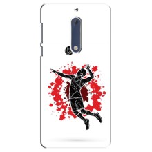 Чехлы с принтом Спортивная тематика для Nokia 5 – Волейболист