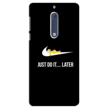 Силиконовый Чехол на Nokia 5 с картинкой Nike – Later