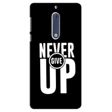 Силиконовый Чехол на Nokia 5 с картинкой Nike – Never Give UP