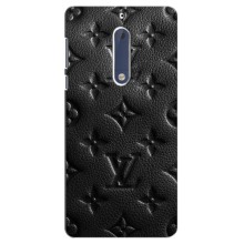 Текстурный Чехол Louis Vuitton для Нокиа 5 – Черный ЛВ