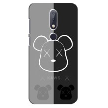 Чехлы для Nokia 6.1 Plus - Bearbrick Louis Vuitton (PREMIUMPrint) (БеарБрик глаза)