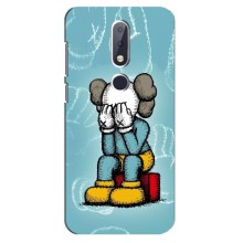 Чехлы для Nokia 6.1 Plus - Bearbrick Louis Vuitton (PREMIUMPrint) (Плач Bearbrick)