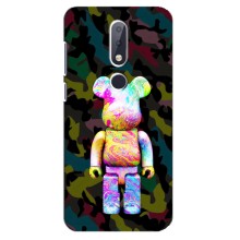 Чехлы для Nokia 6.1 Plus - Bearbrick Louis Vuitton (PREMIUMPrint) (Яркий Bearbrick)