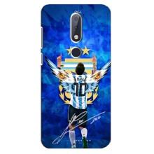 Чехлы для Nokia 6.1 Plus (Leo чемпион) (AlphaPrint) (Месси сборная)
