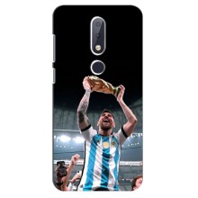 Чехлы Лео Месси Аргентина для Nokia 6.1 Plus (Счастливый Месси)