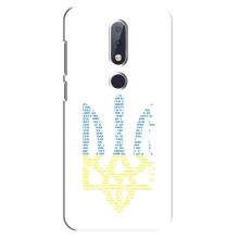 Чохли для Nokia 6.1 Plus Укр. Символіка (AlphaPrint) (Герб з букв)