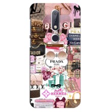 Чехол (Dior, Prada, YSL, Chanel) для Nokia 6.1 Plus (Бренды)