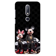 Чехол Disney Mouse Nokia 6.1 Plus (PREMIUMPrint) (Семья Маусов)