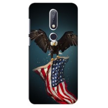 Чехол Флаг USA для Nokia 6.1 Plus – Орел и флаг