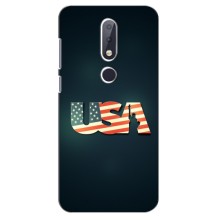 Чехол Флаг USA для Nokia 6.1 Plus (USA)