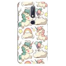 Аксессуари Чохол для Нокиа 6.1 Плюс - (Єдинорожки - Новинки) (AlphaPrint) Аксессуари Чохол для Нокиа 6.1 Плюс - (Єдинорожки - Новинки) (AlphaPrint)